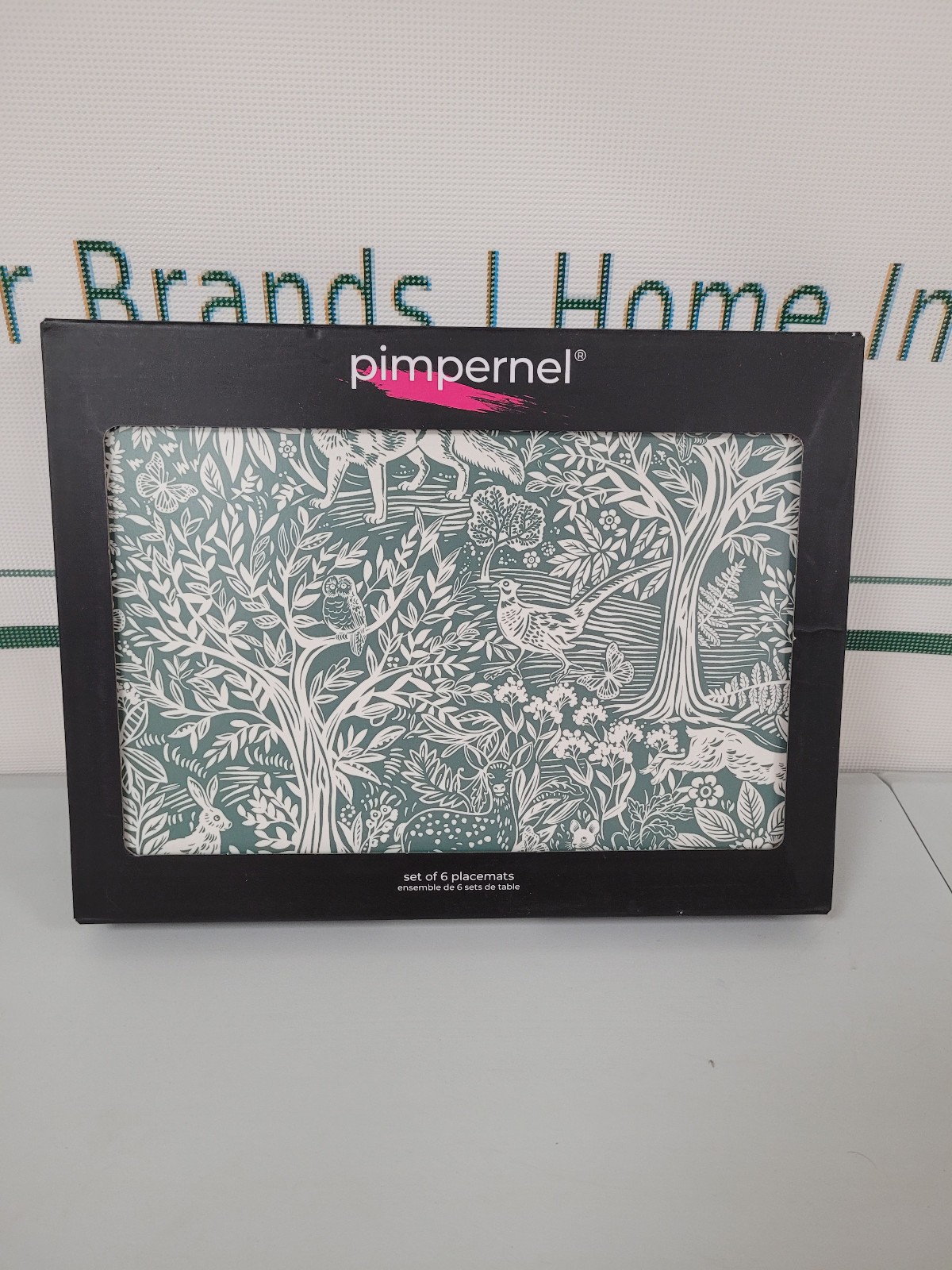 Pimpernel Tapestry Sage Cork-Backed Placemats Set of 6 RRP £43