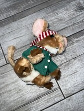 Christmas Mouse 1981 Dakin Priscilla Hillman 8" Plush - MWT