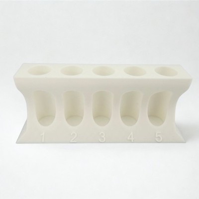 5 Slot Test Tube Holder Rack 20mm Vial Stand   Durable Lab Organizer Made in USA