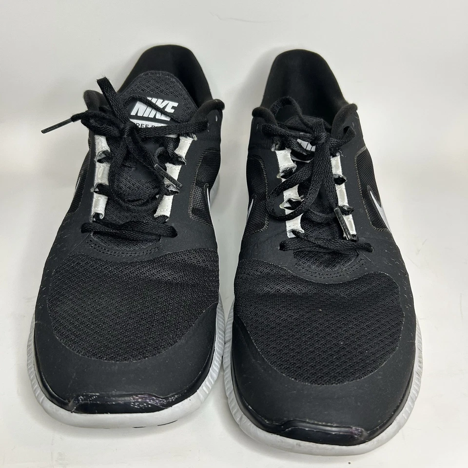 Nike Mujer Free Run+ 3 Tenis Correr Negros Reflectantes Plateados Zapatos Talla 13 Foto 3 de 4