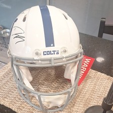 Dwight Freeney /Robert Mathis Indianapolis Colts Signed Football Helmet NFL