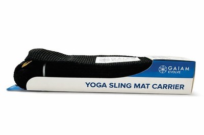 Evolve by Gaiam Yoga Mat Strap   Black One Size (yoga mat not included) NWT