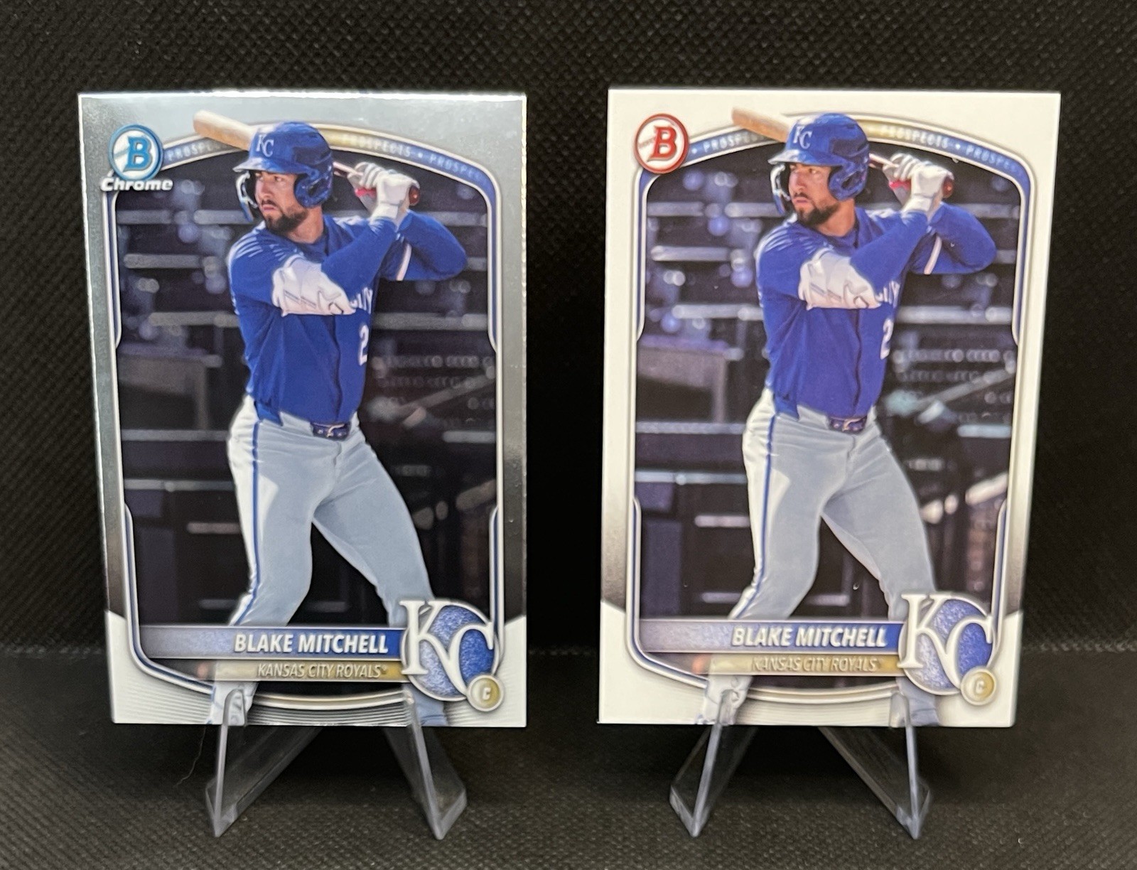2025 Bowman Draft Chrome + Paper Blake Mitchell #BDC-160 Kansas City Royals