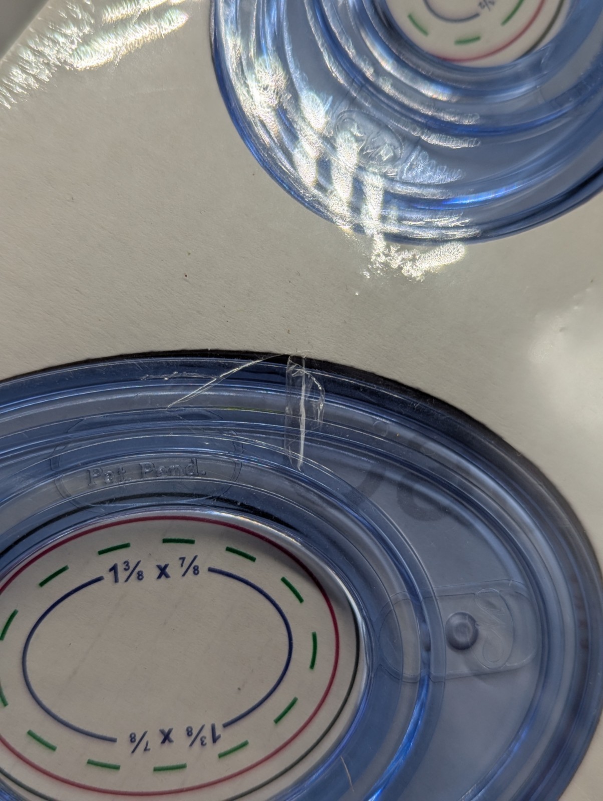 Creative Memories Custom Cutting System 4 Oval Patterns and Sizing Template 2003