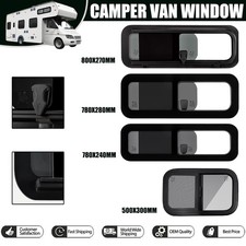 Universal Camper Window Van RV Horizontal Slide Windows Waterproof For Caravans