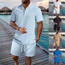 Vacation Men's Tracksuit Short Mens Tracksuit Short Pants Short Sleeve