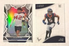 Jalen Pitre 2 Card 2022 Rookie Lot (includes 1 /325) Houston Texans