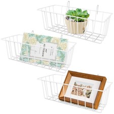 Wire Baskets, Metal Wire Storage Basket, Wall Hanging Bin and Display Basket