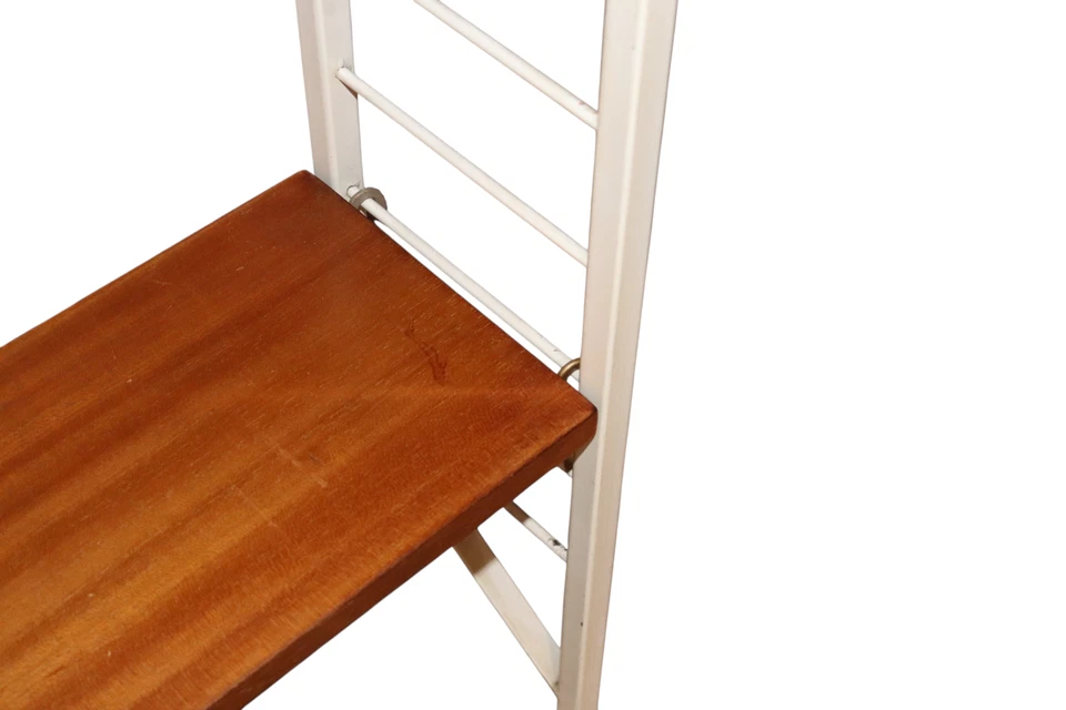 Mid Century Ladderax Teak Modular Shelving System - 2 bays - Image 3 of 4