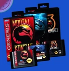 TESTED Sega GENESIS Game Lot MORTAL KOMBAT 1 2 3 Trilogy Bundle WORKING!
