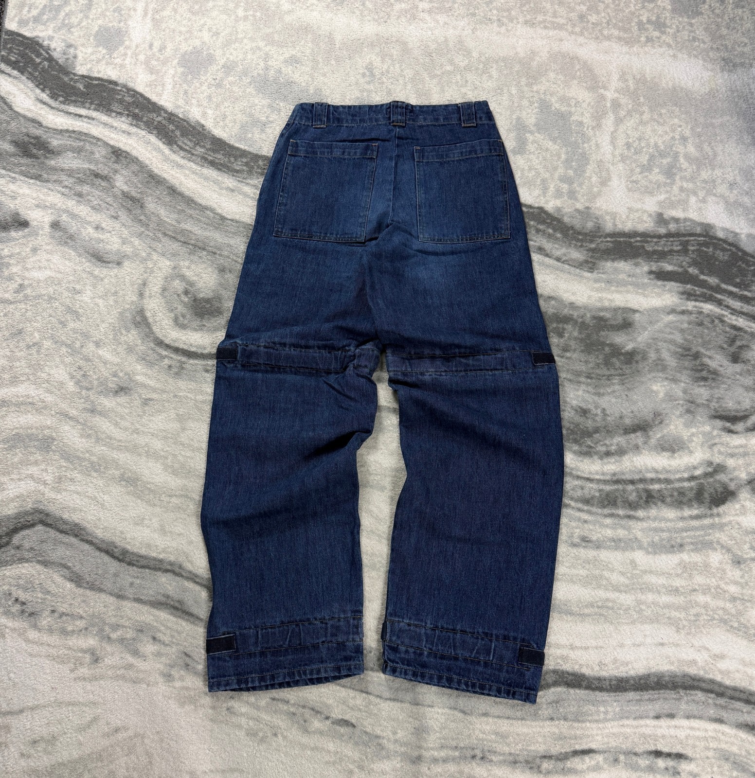 Vintage Criminal Damage 2000s Y2K Blue Size 30 Pipe Skater Baggy Pinstripe Jeans image 8