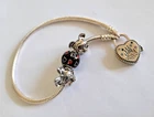 Disney Parks PANDORA Bracelet & MICKEY CHARMS FANTASYLAND CASTLE HEART 597993