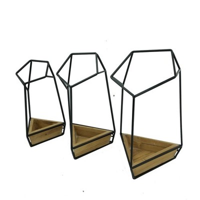 Wall Decor Felix Planter Box Shelf Hanging Floating Flower Pot Iron 13'' 15'' 16''