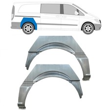 Reparaturblech Kotfl&uuml;gel hinten f&uuml;r Mercedes Vito W639 2003-2014 / Links