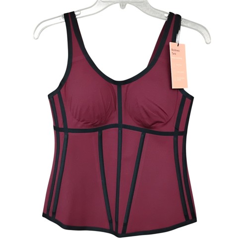 Honeylove Boldness Tank Fig Color Black Trims Size Medium NWT 360° Compression - Picture 2 of 9