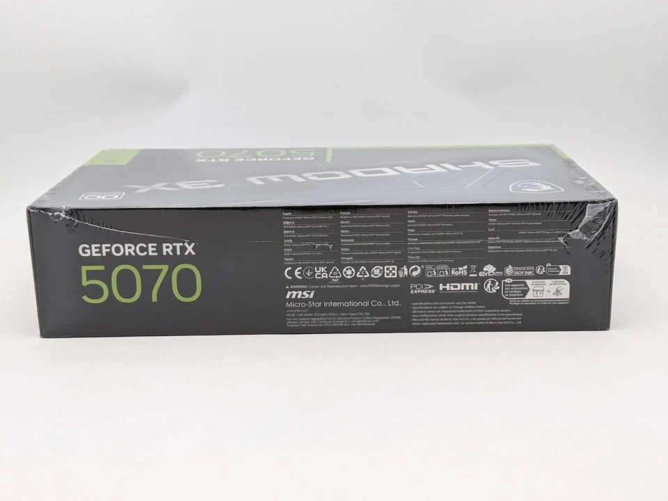 MSI NVIDIA GeForce RTX 5070 Shadow 3X OC 12GB GDDR7 Graphics Card (912-V532-090) - Image 3 of 4