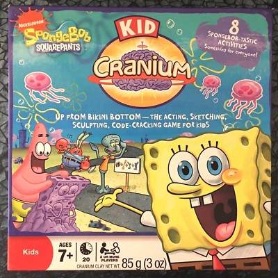 Nickelodeon SpongeBob Squarepants Kid Cranium Board Game nick kids boardgame 