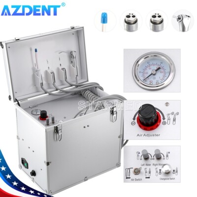 Unidad de entrega dental portátil Sistema de succión del compresor de aire 4Hole