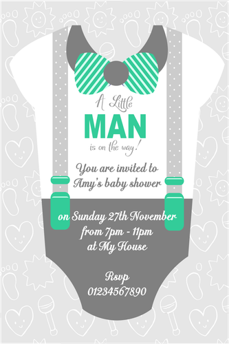 10 hermosas invitaciones personalizadas para baby shower niño o niña - Imagen 4 de 24