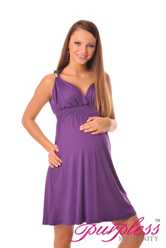 New Maternity Summer Party Sun Dress Pregnancy Tunic Size 8 10 12 14 16 18 8423 - Picture 23 of 30