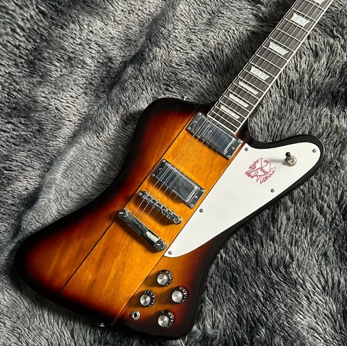 Firebird Electric Guitar Mahogany Body Vintage Sunburst Color H-H Pickups