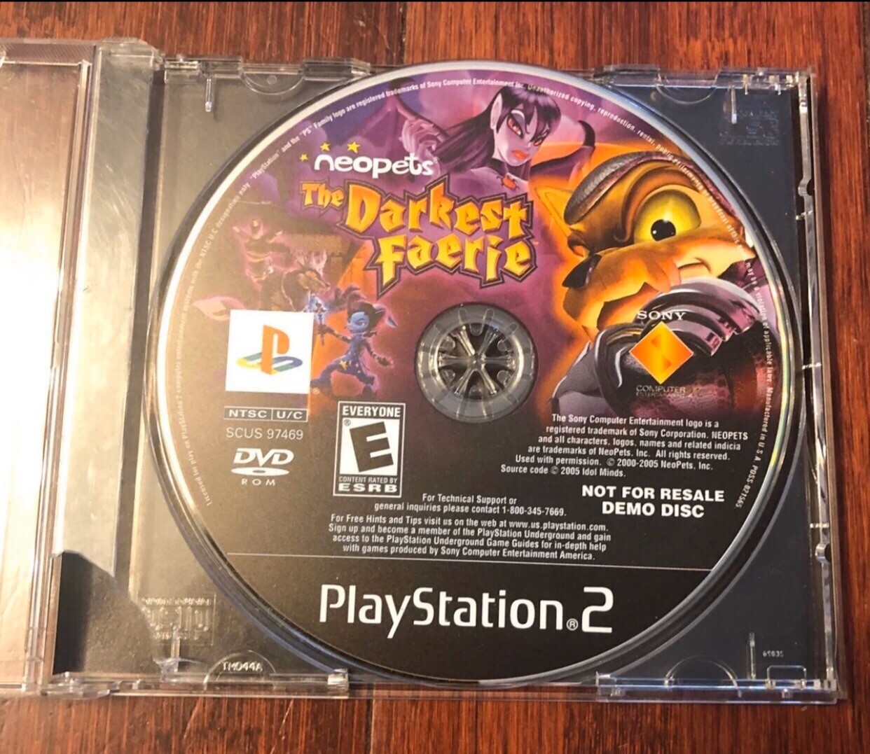 #00218 Neopets: The Darkest Faerie (PlayStation 2) Not For Resale DEMO DISC Only