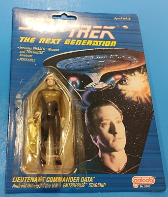 GALOOB STAR TREK NEXT GENERATION DATA 1988 3RD ISSUE ACTIONFIGUR NEU NOS!!