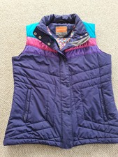 Womans Ladies Merrell Size L Bodywarmer Jacket Sleeveless Purple Multicoloured