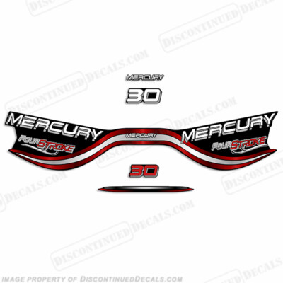 Fits Mercury 30hp Four Stroke Decal Kit - 1999