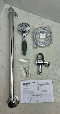 Delta 51900 Multi Function Handshower Package Slide Bar 1.75 Gpm *Some Scratches