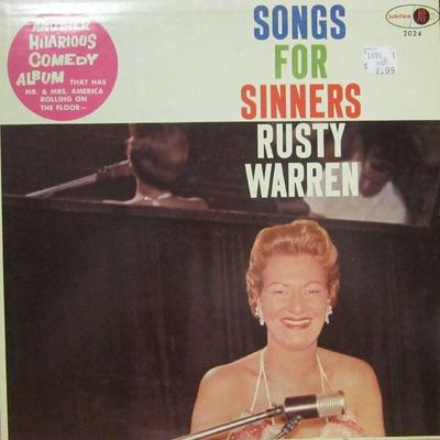 Rusty Warren(Vinyl LP)Songs For Sinners-Jubilee-JGM 2024-US-VG/VG