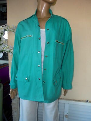 JACKE JACKE ÜBERSAISON GRÜN 100% BAUMWOLLE GR. 40/42/44