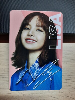 BLACKPINK サイン入りブックレット+CDセット+ OREOフォトカード BLACKPINK x OREO ⓁⒾⓈⒶ Photocard #08 Official PC + 1