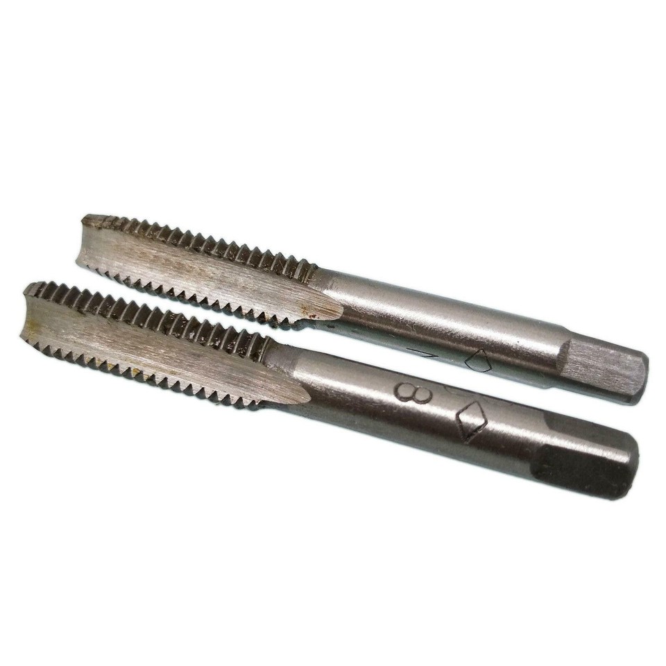 Thread Tapper M8 HSS M8 x 1.25mm Taper & Plug Tap & M8 x 1.25mm Die Metric Thread Right ...