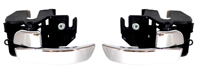 pour NISSAN NAVARA D40 05- 2x POIGNEE DE PORTE INTÉRIEUR GAUCHE DROITE CHROME - Photo 1/2