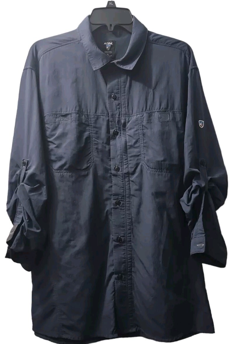 Kuhl Womens Blouse XL ButtonDown Hiking Shirt Nylon Long Sleeves eBay