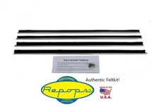 1946 Ford Truck 2-door Pickup Door Window Felt Fuzzies Rubber Seal 4 Pc Kit