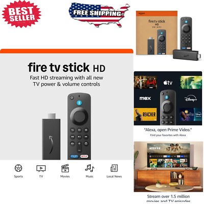 Newest Stick HD - Full HD Streaming & Alexa Voice Remote for Ultimate Enjoyment