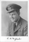 STTF46 WWII WW2 BoB RAF Battle of Britain pilot MCGLASHAN AFC signed photo
