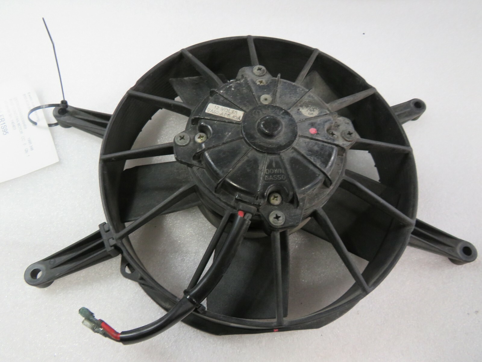 Ferrari 348, RH, Oil Fan Cooler Motor, Used, Bad Plug, P/N 140403