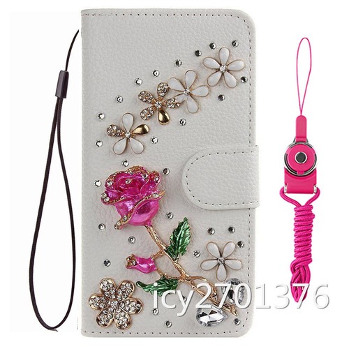 Funda tipo billetera con soporte de cuero brillante brillante para Boost Summit 5G 2024 - Imagen 25 de 26