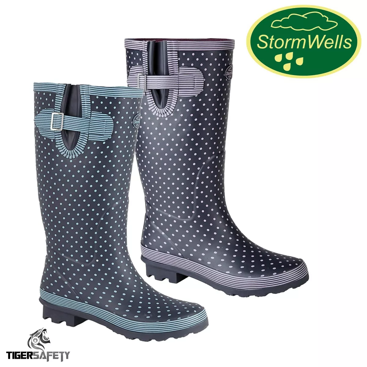 Wide leg clearance wellingtons
