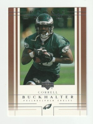 2001 Upper Deck Rookie Watch #198 Correll Buckhalter RC, Nebraska Cornhuskers