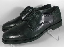 205445 SP50 MEN'S SHOES SIZE 9 M BLACK LEATHER LACE UP JOHNSTON MURPHY