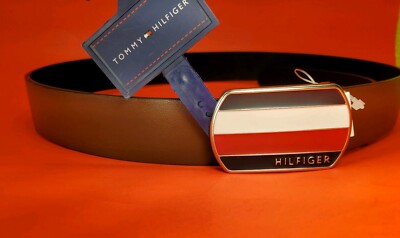 tommy hilfiger plaque belt