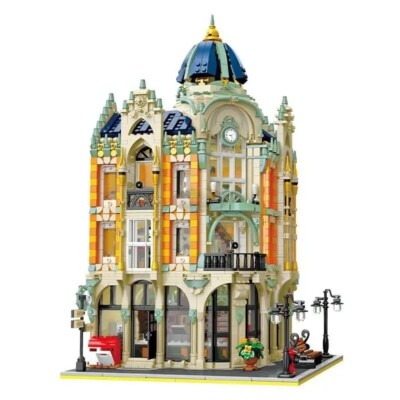 New Corner Post Office Modular Building Blocks Bricks Set For Adults 4030 Pcs