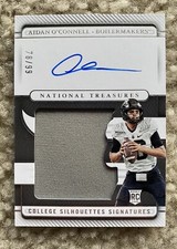 2023 Panini National Treasures Collegiate Aidan O’Connell Silhouettes Auto /99!