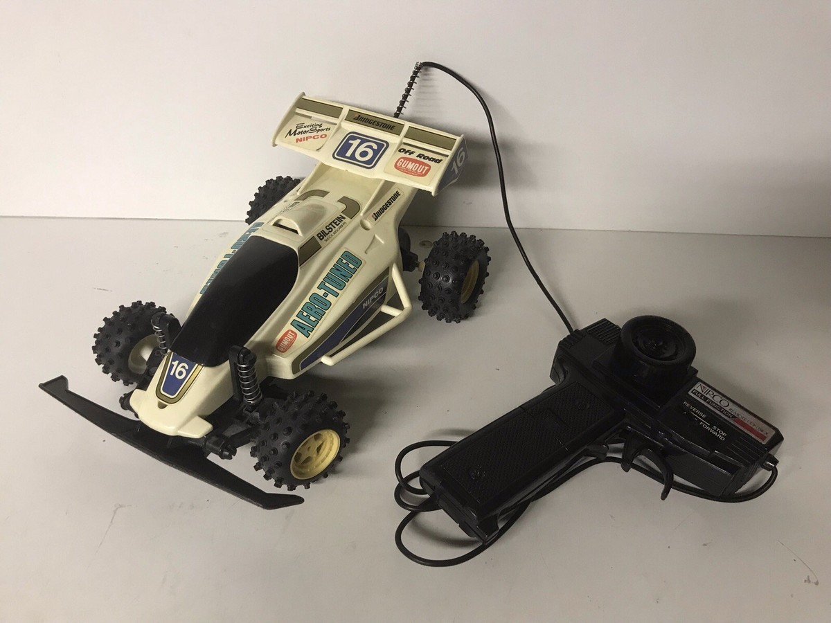 Voiture RC Vintage Nipco Buggy Gumout – Filoguidée, Années 80, Fonctionnelle