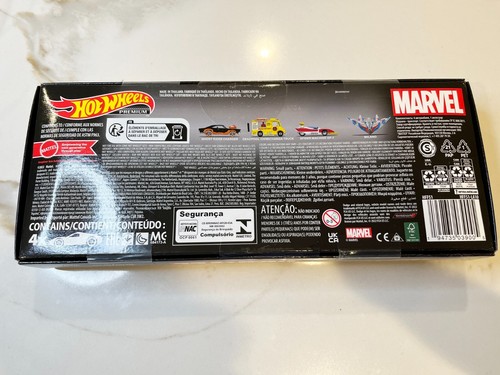 Hot Wheels Premium Set Real Riders 4 Pack Marvel Super Hero Deadpool & Wolverine - Picture 2 of 5