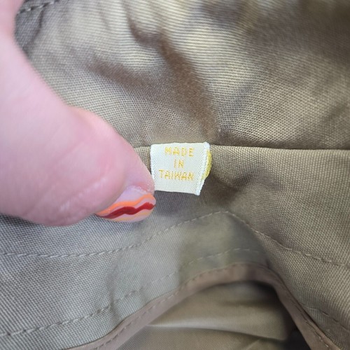Misty Harbor London Fog Iconic Trench Coat Men's 44 Long Khaki Long Minimalist - Picture 19 of 20